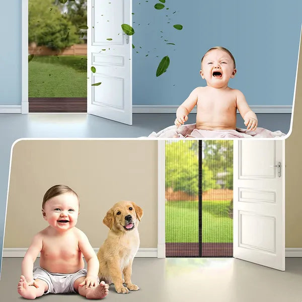 Mesh Screen Net Home Magnetic Foldable Anti Mosquito Door Curtains