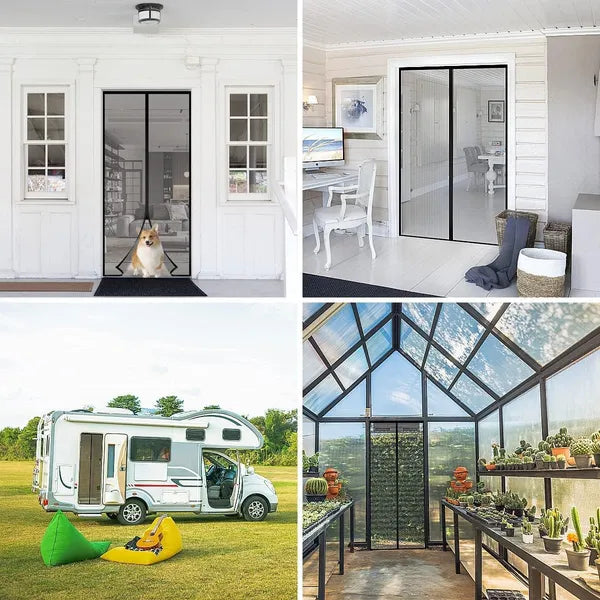 Mesh Screen Net Home Magnetic Foldable Anti Mosquito Door Curtains