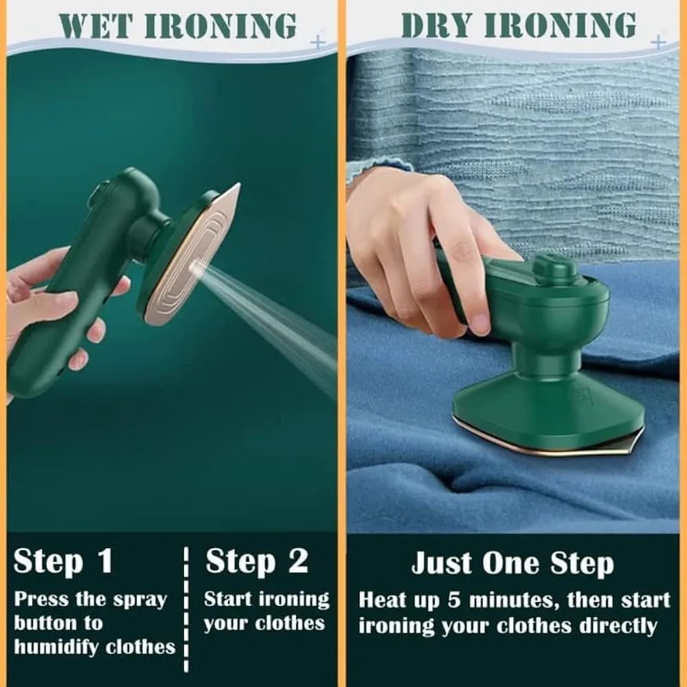 Iron-Travel Steamer Iron for Clothes , Portable Handheld Iron